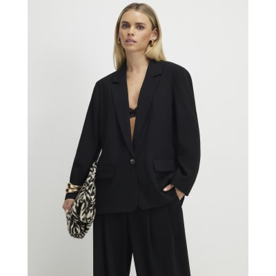 Petite Black Single Breasted Blazer