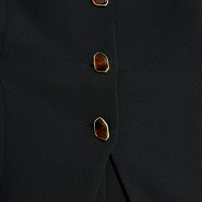 Petite Black Sleeveless Ruched Waist Jumpsuit