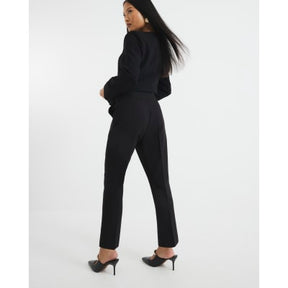Petite Black Slim Ankle Grazer Trousers