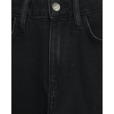 Petite Black Stretch Straight Leg Jeans