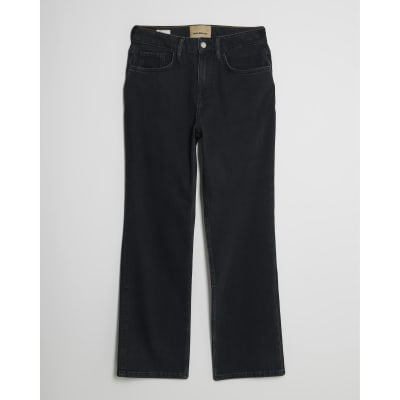 Petite Black Stretch Straight Leg Jeans