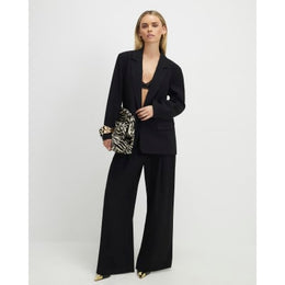 Petite Black Wide Leg Trousers