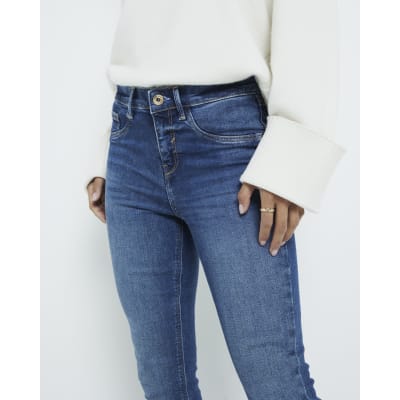 Petite Blue Bum Sculpt Molly Skinny Jeans