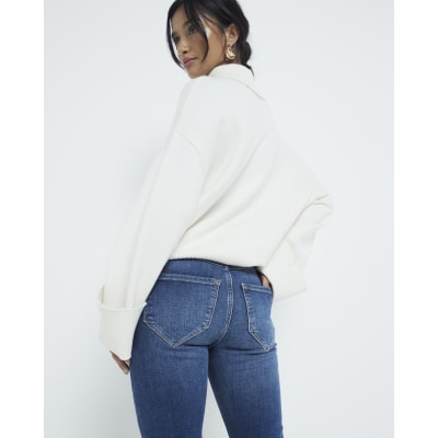 Petite Blue Bum Sculpt Molly Skinny Jeans