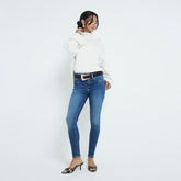Petite Blue Bum Sculpt Molly Skinny Jeans