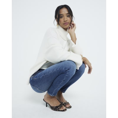 Petite Blue Bum Sculpt Molly Skinny Jeans