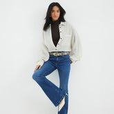 Petite Blue Denim Mid Rise Bootcut Jeans
