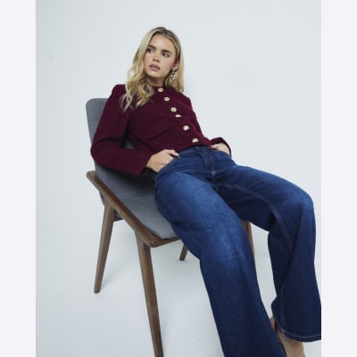 Petite Blue Denim Relaxed Straight Jeans