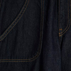 Petite Blue High Rise Baggy Wide Leg Jeans