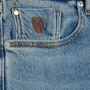 Petite Blue High Rise Flared Jeans