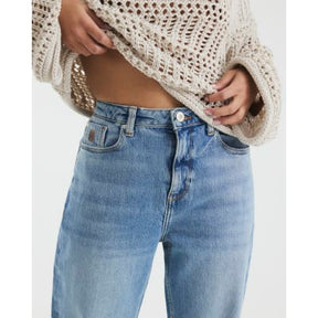 Petite Blue High Rise Flared Jeans