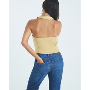 Petite Blue High Rise Mom Jeans