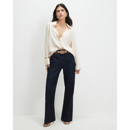 Petite Blue Mid Rise Bootcut Jeans