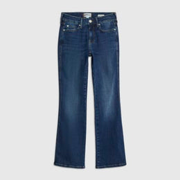 Petite Blue Mid Rise Flared Jeans