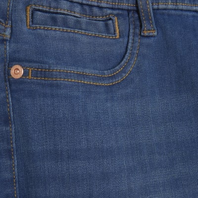 Petite Blue Pull On Sculpt Skinny Jeans