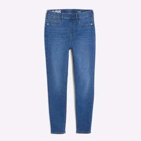 Petite Blue Pull On Sculpt Skinny Jeans