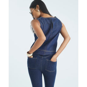 Petite Blue Pull on Skinny Sculpt Jeans