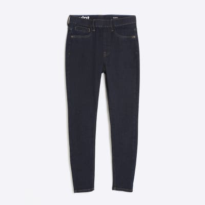 Petite Blue Pull on Skinny Sculpt Jeans