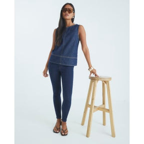 Petite Blue Pull on Skinny Sculpt Jeans