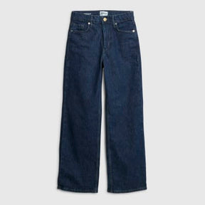 Petite Blue Relaxed Straight Leg Jeans