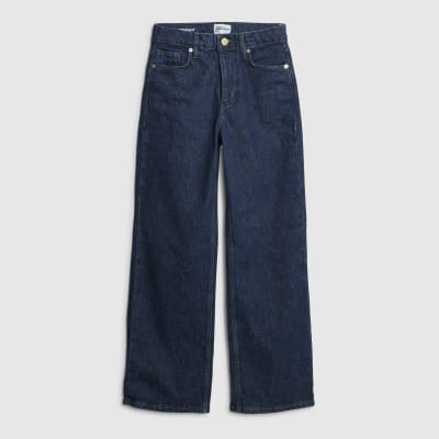 Petite Blue Relaxed Straight Leg Jeans