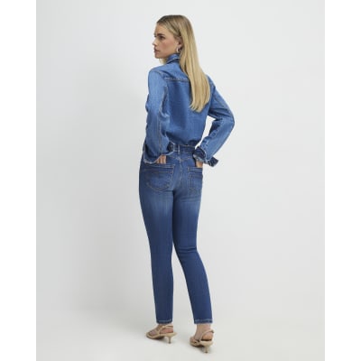 Petite Blue Sculpt Skinny Jeans