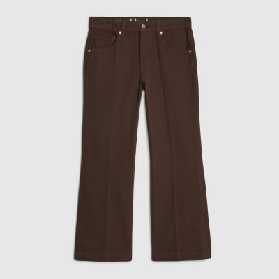 Petite Brown Bootcut Jeans