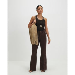 Petite Brown Bootcut Jeans