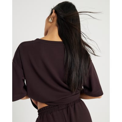 Petite Brown Premium Short Sleeve T-shirt