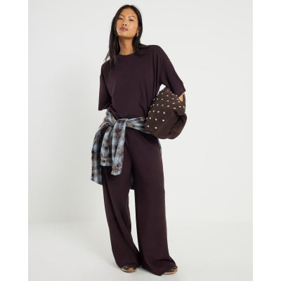 Petite Brown Premium Short Sleeve T-shirt