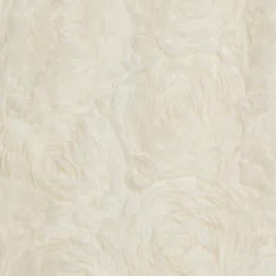 Petite Cream 3D Rose Floral Mini Dress