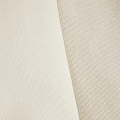 Petite Cream Fitted Knit Sleeveless Top
