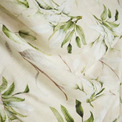 Petite Cream Floral Cowl Neck Maxi Dress