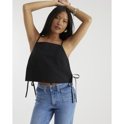 Petite Denim High Waisted Relaxed Flare Jeans