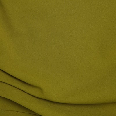 Petite Green One shoulder Draped Jumpsuit