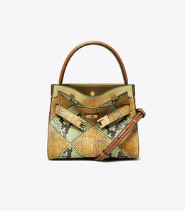 Petite Lee Radziwill Diamond Embossed Double Bag