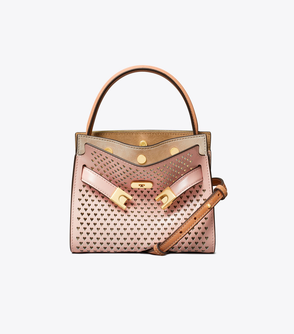 Tory Burch PETITE LEE RADZIWILL PERFORATED DOUBLE BAG - Bags | Shop From The Mirage