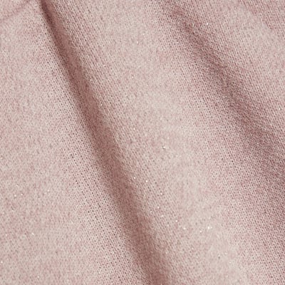 Petite Pink Metallic Wide Leg Trousers