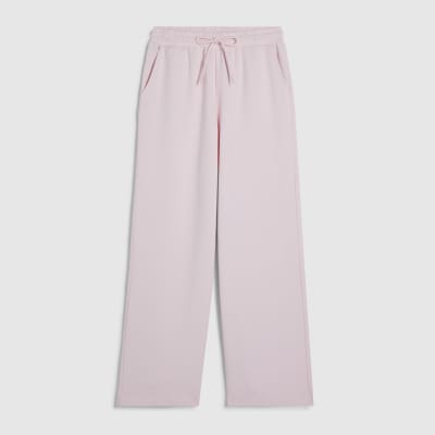 Petite Pink Premium Wide Leg Joggers