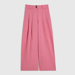 Petite Pink Wide Leg Trousers