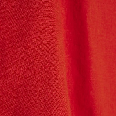 Petite Red Linen Blend Tank Top