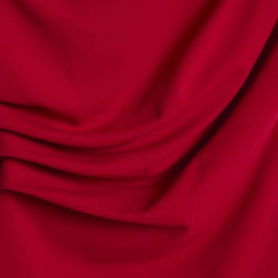 Petite Red Off Shoulder Drape Top