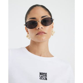 Petite White More Love Club T-Shirt