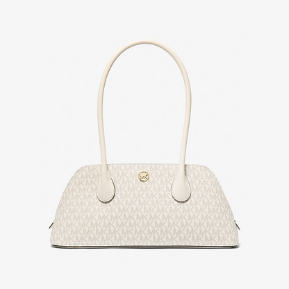 Petra Medium Signature Logo Shoulder Bag