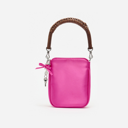 Pink Satin Mini Tote Bag