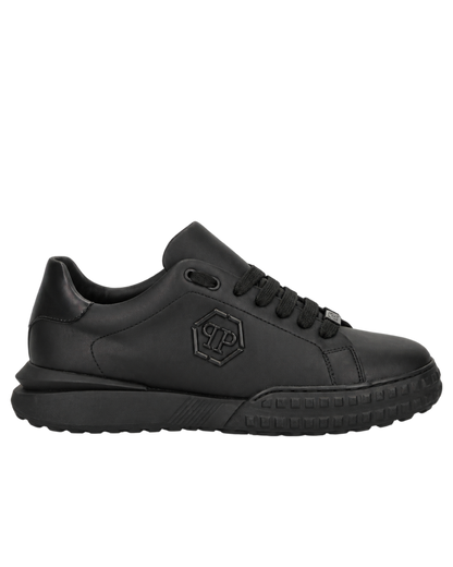 Philipp Plein hexagon-logo leather sneakers