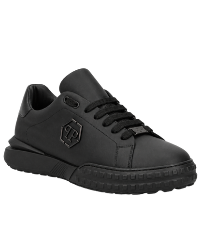 Philipp Plein hexagon-logo leather sneakers