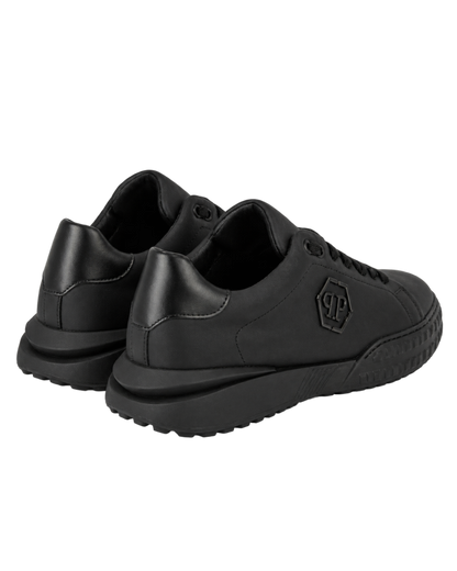 Philipp Plein hexagon-logo leather sneakers
