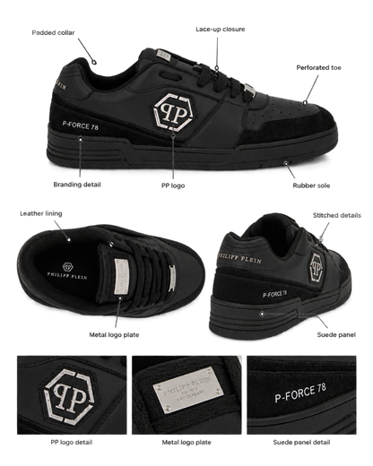 Philipp Plein P-Force leather sneakers