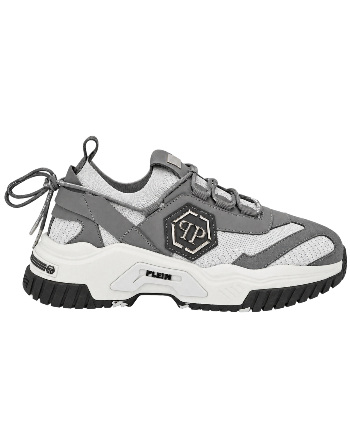 Philipp Plein predator logo-plaque trainers